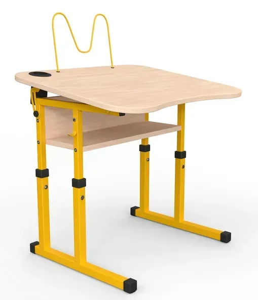 Стіл учнівський №3-6 з регулюванням куту нахилу стільниці 700х500 МФ Вересень